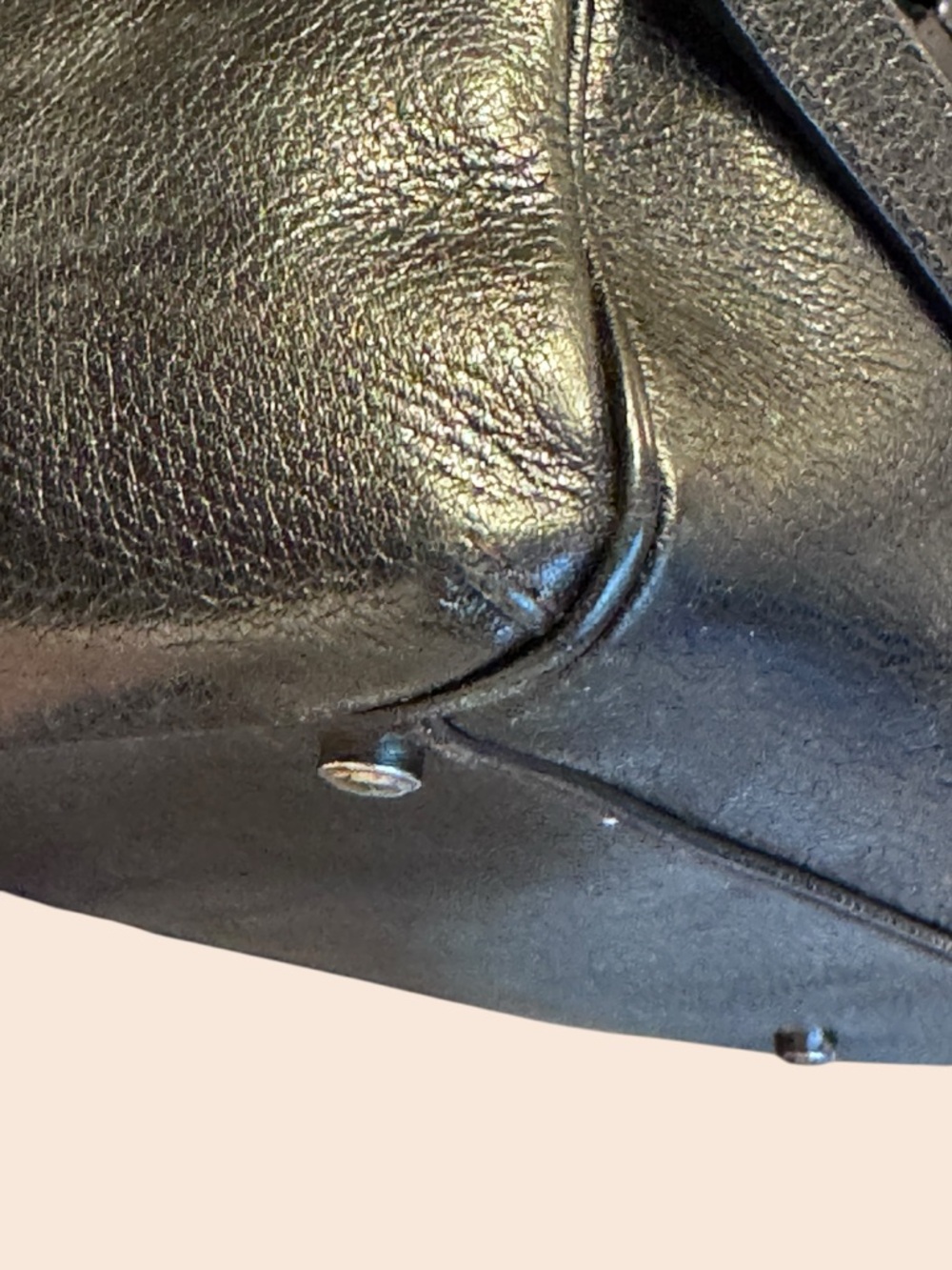 Cartier Black Leather Bag Embossed Logo - Picture 8 of 16